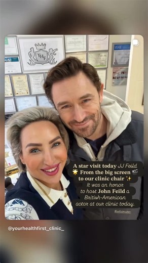 Sofia F Bouzian on Instagram: "𝐀 𝐬𝐭𝐚𝐫 𝐯𝐢𝐬𝐢𝐭 𝐭𝐨𝐝𝐚𝐲 JJ Feild 🌟 𝐅𝐫𝐨𝐦 𝐭𝐡𝐞 𝐛𝐢𝐠 𝐬𝐜𝐫𝐞𝐞𝐧 🎬 𝐭𝐨 𝐨𝐮𝐫 𝐜𝐥𝐢𝐧𝐢𝐜 𝐜𝐡𝐚𝐢𝐫 ✨ It was an honor to host 𝐉𝐨𝐡𝐧 𝐅𝐞𝐢𝐥𝐝 a British-American actor at our clinic today. We appreciate the confidence placed in our expertise. ✨ 𝙀𝙫𝙚𝙧𝙮 𝙜𝙪𝙚𝙨𝙩 𝙞𝙨 𝙨𝙥𝙚𝙘𝙞𝙖𝙡 𝙩𝙤 𝙪𝙨 — 𝙗𝙪𝙩 𝙢𝙤𝙢𝙚𝙣𝙩𝙨 𝙡𝙞𝙠𝙚 𝙩𝙝𝙞𝙨 𝙖𝙙𝙙 𝙖 𝙡𝙞𝙩𝙩𝙡𝙚 𝙚𝙭𝙩𝙧𝙖 𝙨𝙥𝙖𝙧𝙠𝙡𝙚 𝙩𝙤 𝙩𝙝𝙚 𝙙𝙖𝙮 ⭐ Celebrities @yourhealthfirst_clinic_