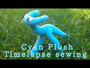Rainbow friends 2 // Cyan Plush // Timelapse sewing