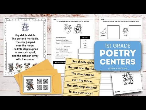 Teach Fluency with Hey Diddle Diddle Nursery Rhyme | 1st Grade Poetry Center