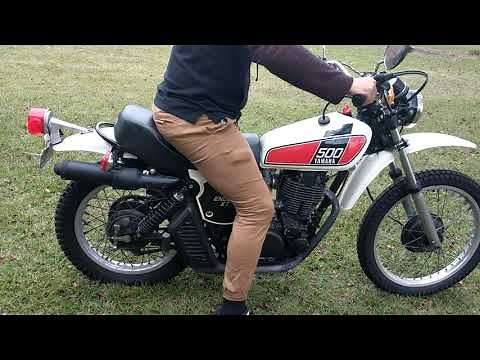 1976 Yamaha XT 500 Kick Start (Cold!)
