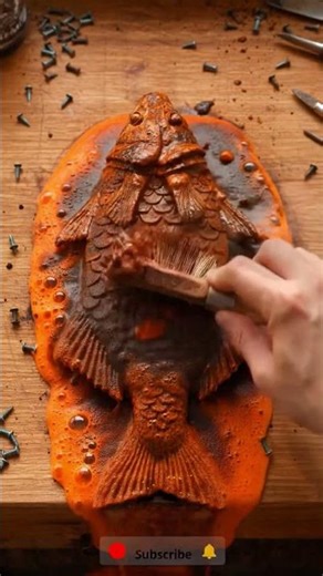 Rust removal from metal fish #fish #metal #rust