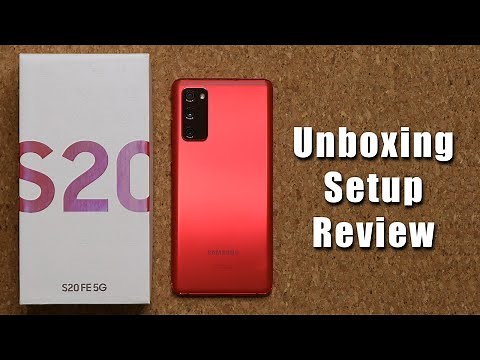 Samsung Galaxy S20 FE - Unboxing, Setup and Initial Review (Red Color)