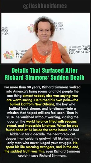 Details That Surfaced After Richard Simmons' Sudden Death #shorts