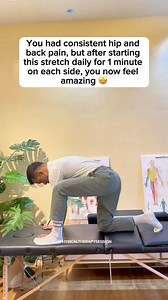 291K views · 2.7K reactions | Hip Stretch daily to relieve back pain from prolonged sitting 朗朗朗 | Physical Therapy Session | Facebook