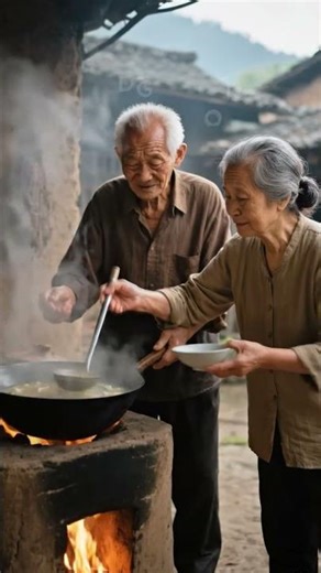 Elderly Couple Cooking Together | 80 Years of Love ❤️ #slowliving