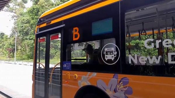Sentosa Buses: [PD3273Z] On Bus B Departing Palawan Beach Bus Stop