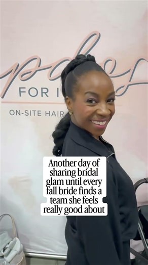 Another day of sharing bridal glam until every fall bride finds a team she feels really good about