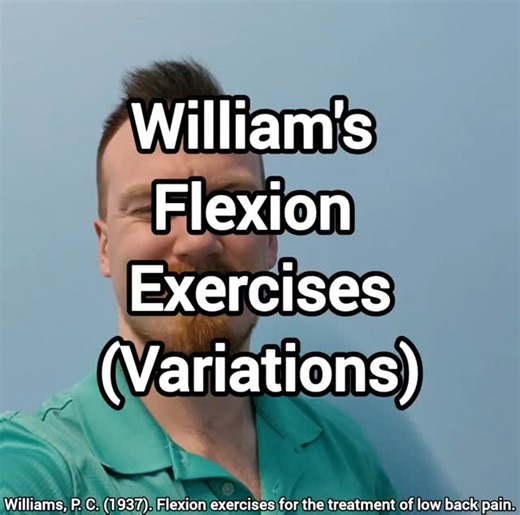 William's Flexion Exercises: Les exercices de flexion de William sont conçus pour soulager les douleurs lombaires en fléchissant doucement la colonne vertébrale, ce qui contribue à diminuer la pression sur les articulations et les nerfs lombaires, à améliorer la souplesse et à renforcer les muscles du tronc et des fessiers. Pour savoir si ces exercices vous conviennent, prenez rendez-vous avec un thérapeute du sport dès aujourd'hui. William's flexion exercises are designed to reduce lower back p