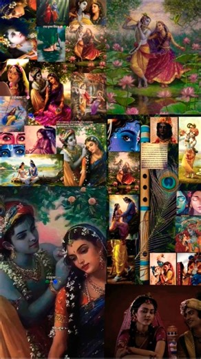 Radha Krishna 💖 Love Status 🌸 Hare Krishna 🙏 #radheradhe #krishna #bhajan #shorts #trending..