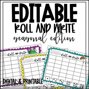 Editable and Seasonal Roll & Write
