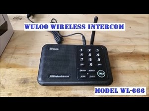 Wuloo Wireless Intercom WL-666 Overview
