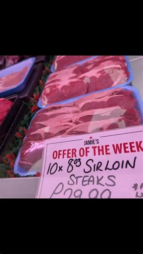🔥 JANUARY SALE – STILL AVAILABLE! 🔥 🥩 10 x 8oz SIRLOIN STEAKS 💷 ONLY £29.99 🔥🔥🔥 Yes… you read that right 👀 This deal has been flying out, but we’ve STILL got plenty in stock 🙌 Premium-quality British sirloin steaks ✔️ Packed with flavour ✔️ Perfect for the freezer ✔️ Ideal for steak nights, meal prep or feeding the family This is proper butcher value — no gimmicks, just unbelievable meat at an unbelievable price 💪 📍 Available in-store now ⏳ Limited January offer – don’t hang about #Ja