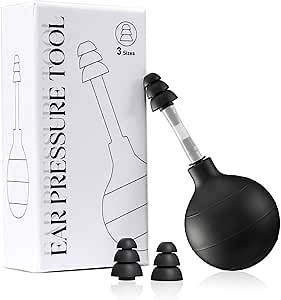 Ear Pressure Relief Device Migraine Relief Cap Airplane Ear Pressure Relief Through Inner Ear Pressure Balance, Reduces Tension Ear Popper Ear Relief Device