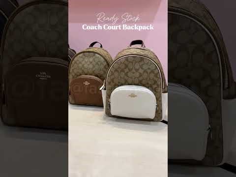 Coach Court backpack in signature canvas.