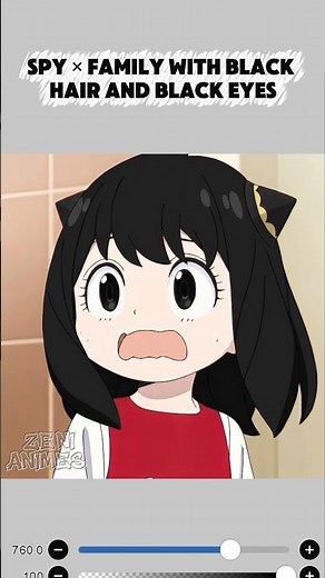 Spy × Family characters with black hair and black eyes🎨 #spyxfamily #anyaforger #spyxfamilyedit