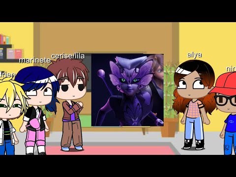 MLB React Miracoulos tô Cerise/Lila/cat blanc//Ladybug e Adrien descobre a verdade🟥