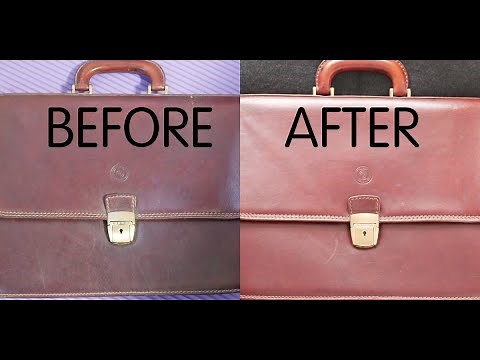 Restoring A Vintage Leather Briefcase at Home