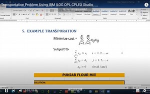 CPLE教程part4——Transportation Problem Using IBM ILOG OPL CPLEX Studio