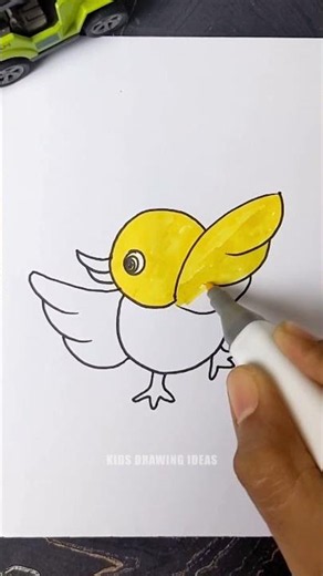Draw This Happy Little Duck in 30 seconds! 🐥 Easy Drawing for Kids Step by Step
