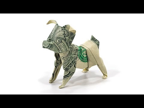 Origami Dollar bill Bulldog (Janessa Munt)