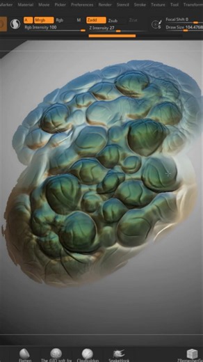 Making some custom brushes in #zbrush