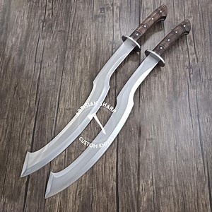 Hand-forged Egyptian Khopesh Sword – 28" Curved Carbon Steel Blade | Collectible Machete - Etsy