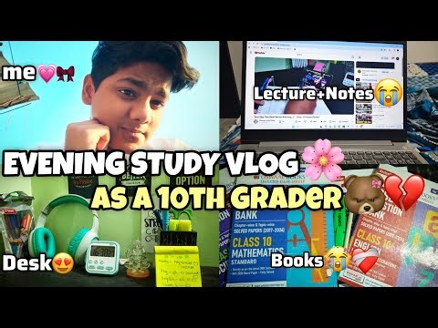 Study with me as a CBSE 10th Grader ✨ | Evening To Night Study Vlog 🤍 | Productive Study Vlog 💌|