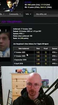 The-Elite GoldenEye Speedrun Recap 10/19/2025 #speedrunning #elite #retrogaming