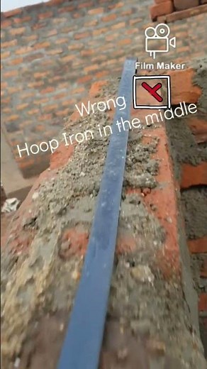 How Builders Place Hoop Iron Correctly#Masory#HoopIron