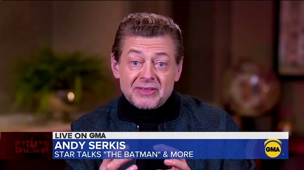 Andy Serkis talks about his new film, 'The Batman'