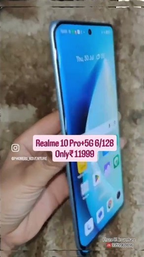 Realme 10 Pro Plus 5g 6/128 Only Rs. 11999