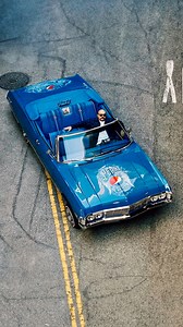 Mister Cartoon and Pepsi teamed up for an iconic lowrider build just in time for Super Bowl LVI. With only 18 days to pull it off, he found a 1967 Chevy Impala convertible—a nod to his first candy-painted lowrider—and called in favors from some of the best in the game. Ronnie Payán Kustomz laid down the Pepsi blue candy paint, Phillip Rincon added ghost pinstriping, and 714 Motorsports handled the custom interior. The hood and trunk were sent to Cartoon’s studio, where he spent over 200 hours ai