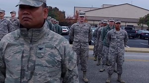 VETERANS DAY | The 89th Airlift Wing performed a Reveille Ceremony in honor of #VeteransDay. United States Air Force |Air Force District of Washington | #HonorThem #AmericasAirmen | Joint Base Andrews