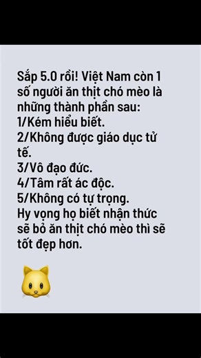 Báo cáo hành vi giết mổ, bán thịt chó mèo và bạo hành động vật tại Việt Nam