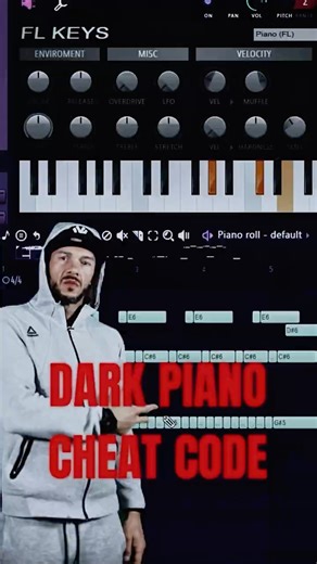 DARK Piano Cheat Code 😈 (FL Studio Hack) #knowledgebeats #shortsviral #darkpiano #flstudio #hiphop