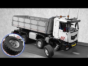 Dump Truck 8x8 in treadmill – Iveco Trakker | Lego Technic