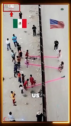Seesaws Built Through the US–Mexico Border Wall