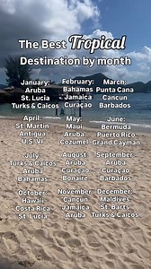 The best months to visit tropical destinations 🌴 #vacation #traveltips #TravelBetter | VacationPro