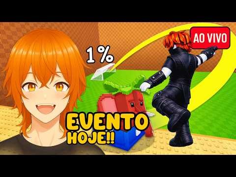 EVENTO CHUTE um BLOCO da SORTE HOJE!! 💙 XD AO VIVO #shorts #shortslive #roblox