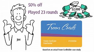 14K views | Looking for Golf Savings? Learn about an actual case study from Troon Card Joe! Visit www.TroonCards.com. #WithMyTroonCard | Troon | Facebook