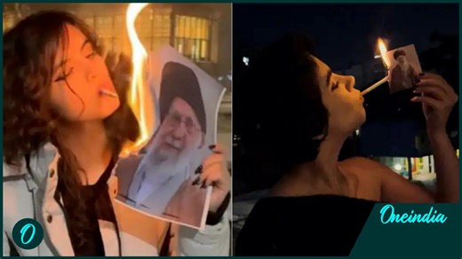 Iran breaking: Iranian women, without hijab, burn Khamenei’s photos with cigarettes | Iran protests