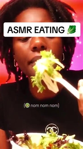 ASMR Eating Experience with a Chopped Salad