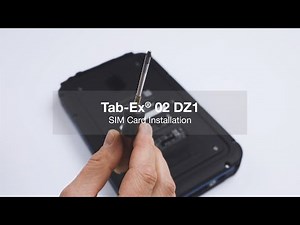 [HOW TO] SIM Card Install – For Tab-Ex® 02 DZ1