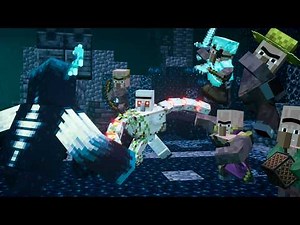 Minecraft Villager vs Warden - Minecraft Animation Movie