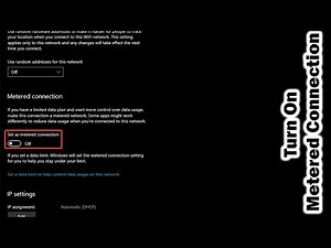 How to Set Up a Metered Connection for Wi-Fi in Windows