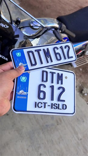 ICT 3D with Gel Bike Number Plate Available #anjumart #ict #numberplate