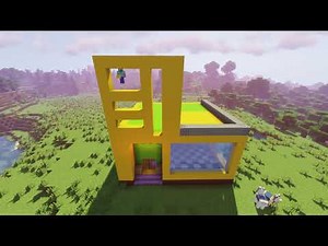 Yellow house in minecraft