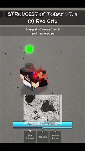 SHINJUKU GOJO RED GRIP #roblox #jjkgame #jujutsushenanigans #jjs #skillbuilding #jjk #gojo
