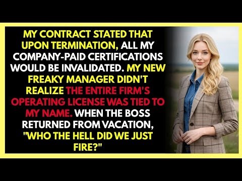 They Fired Me for “Redundancy”—Then Found Out I Held the Only Operating License 💼