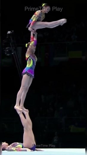 Human Pyramid at World Championships #acrobatics #gymnastics #worldchamps